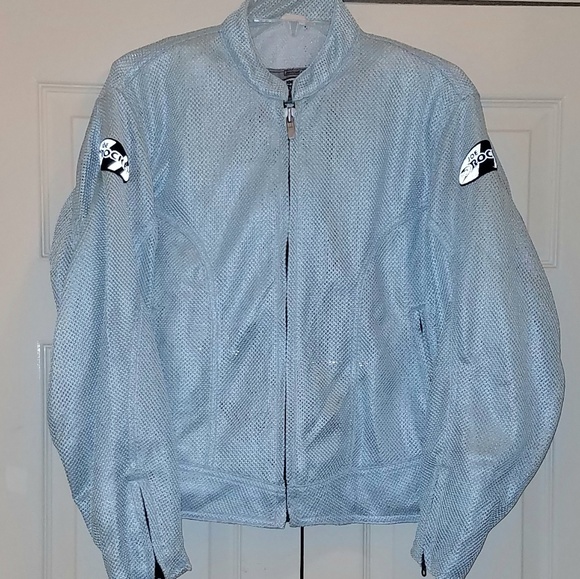 baby blue ladies jacket